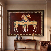 Vintage Americana Art | Spotted Horses