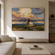 Vintage Americana Art | Frontier Golden Hour