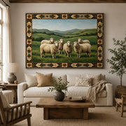 Vintage Americana Art | Prairie Sheep Flock