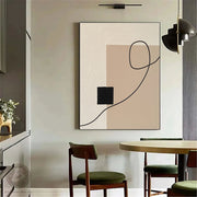 3D-Textured Art | Neutral Geometric Line Relief