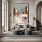 3D-Textured Art | Urban Harbor Reflections