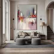 3D-Textured Art | Urban Harbor Reflections