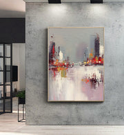 3D-Textured Art | Urban Harbor Reflections