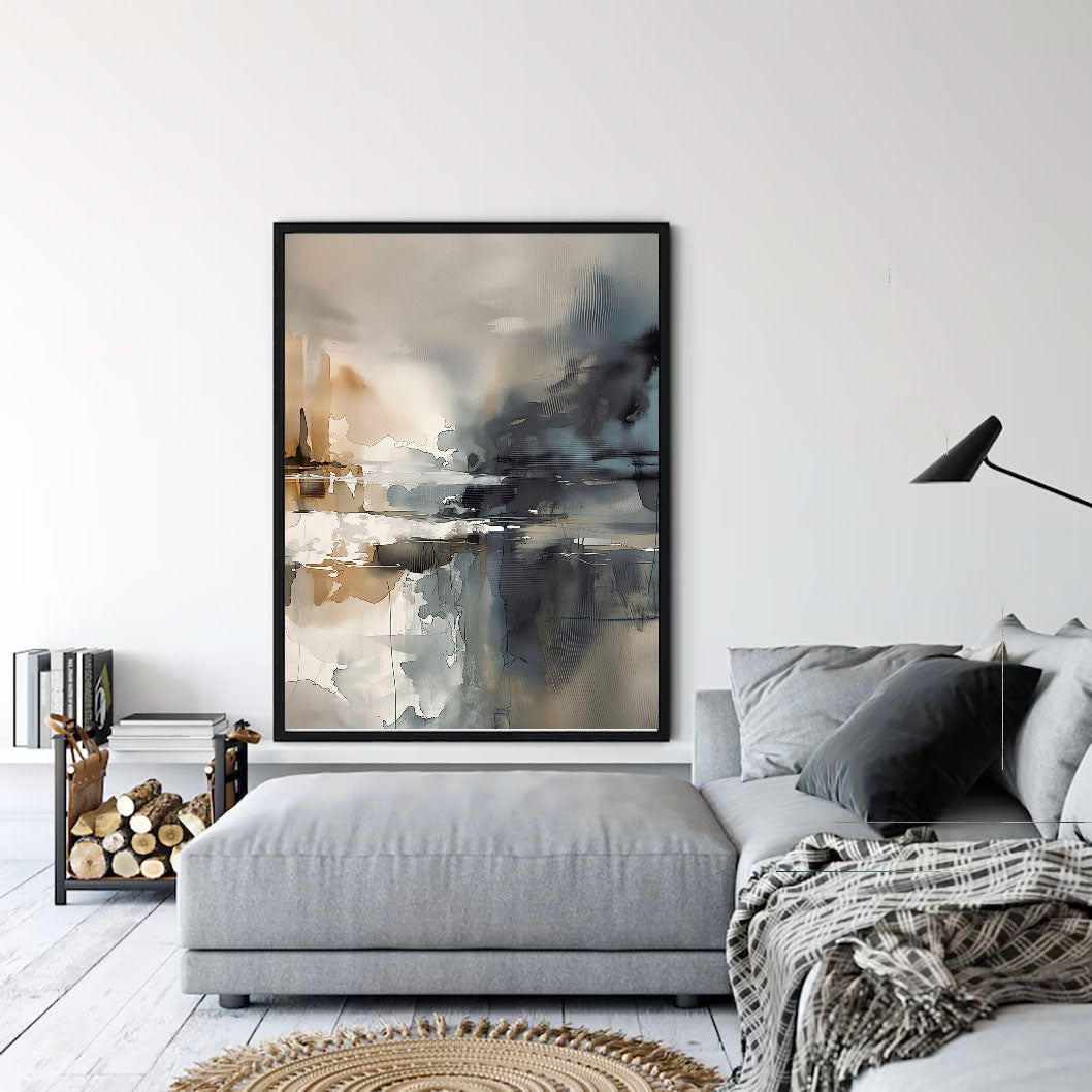Abstract Art | Misty City Reflections