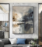 Abstract Art | Misty City Reflections