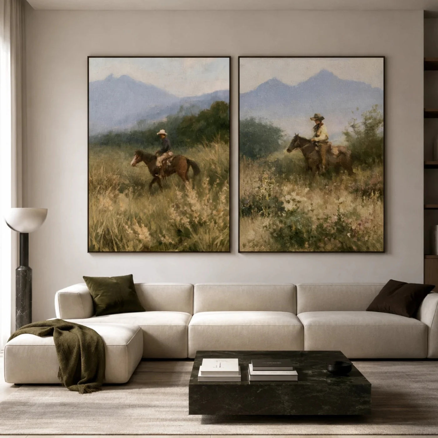 Vintage Americana Art | Side By Side Prairie Trek