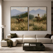 Vintage Americana Art | Side By Side Prairie Trek