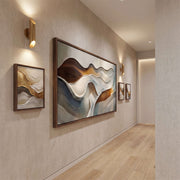 3D-Textured Art | Earthy Wave Relief