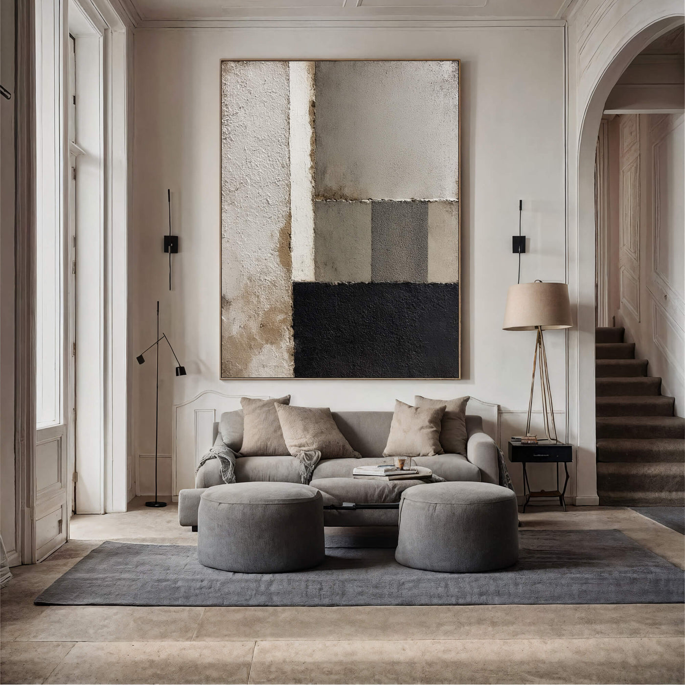Wabi-Sabi Art | Textured Earthy Segments