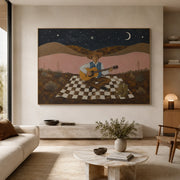 Vintage Americana Art | Songs Beneath the Desert Moon