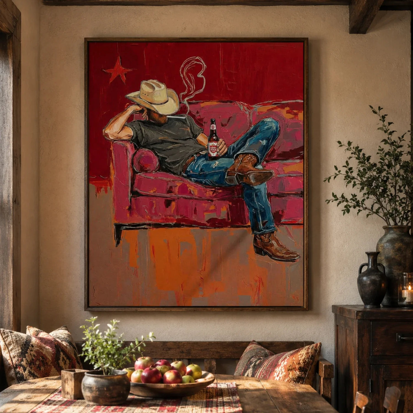 POP Art | Couch & Lone Beer