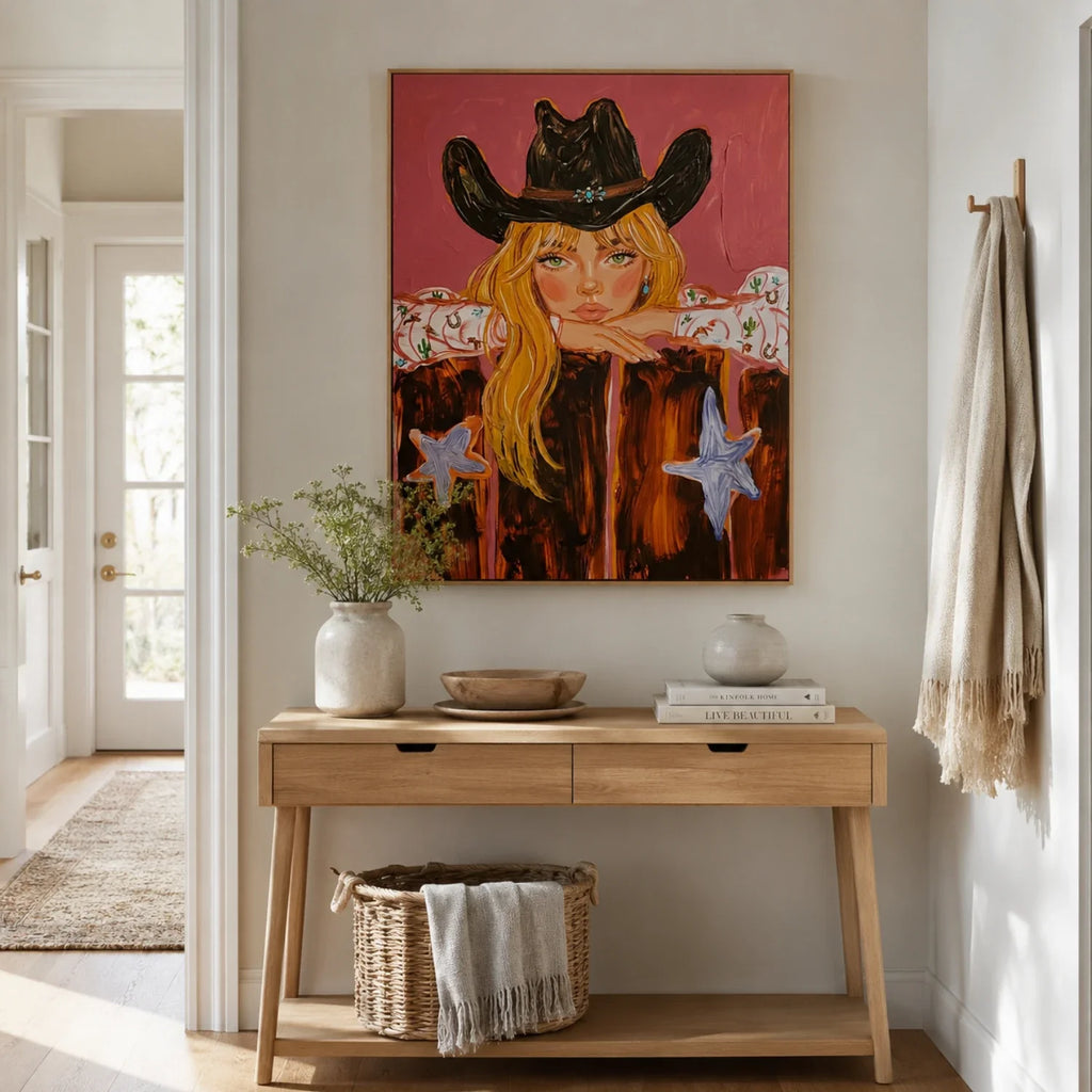 POP Art | Starry Cowgirl Portrait