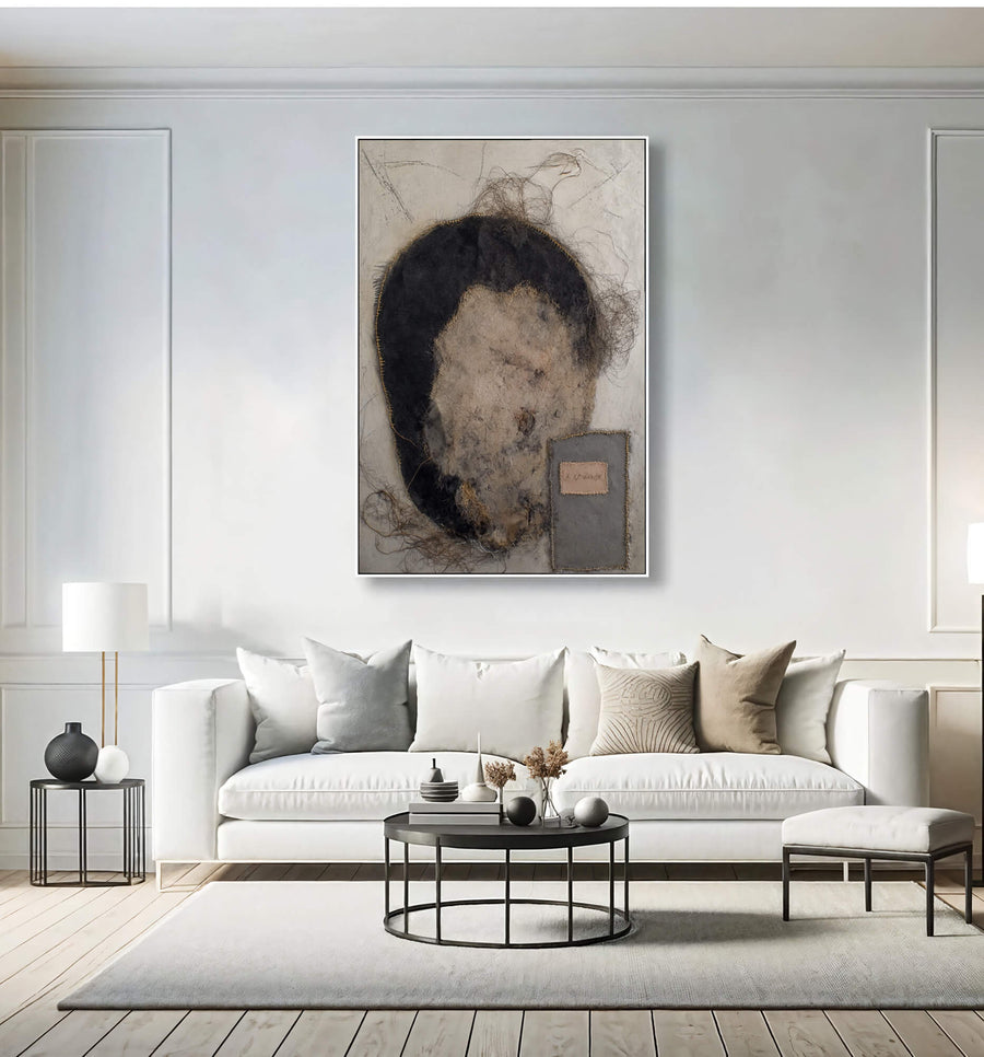 Wabi-Sabi Art | Frayed Fiber Portrait