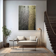Contemporary Luxe Art | Metallic Textured Divide