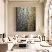 Contemporary Luxe Art | Metallic Textured Divide