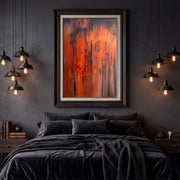 Abstract Art | Fiery Drip Dynamics