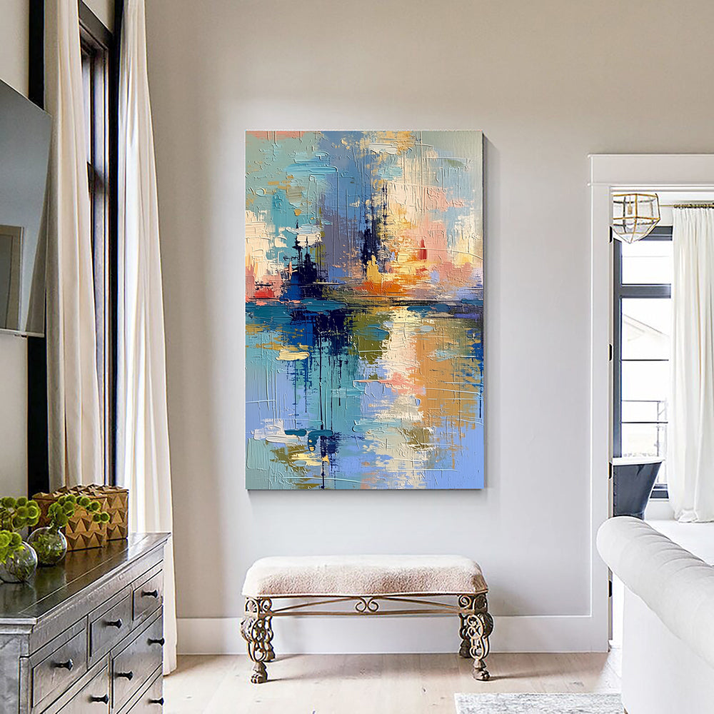 Impressionist Art | Harbor Light Reflections