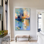 Impressionist Art | Harbor Light Reflections