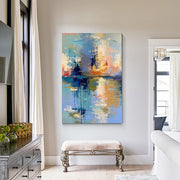 Impressionist Art | Harbor Light Reflections