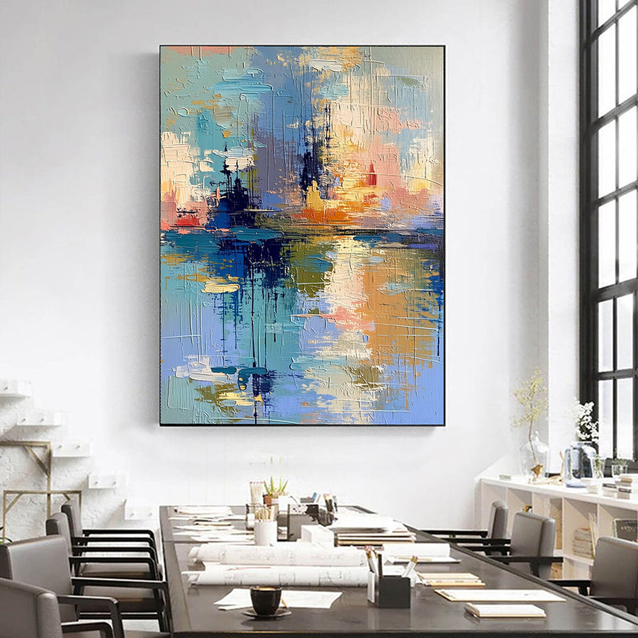 Impressionist Art | Harbor Light Reflections