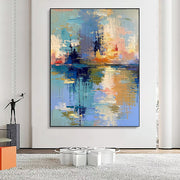 Impressionist Art | Harbor Light Reflections