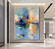 Impressionist Art | Harbor Light Reflections