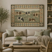 Vintage Americana Art |  Pasture Cow Quintet