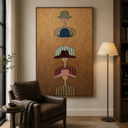 Vintage Americana Art | Vertical Whispers Of Strangers