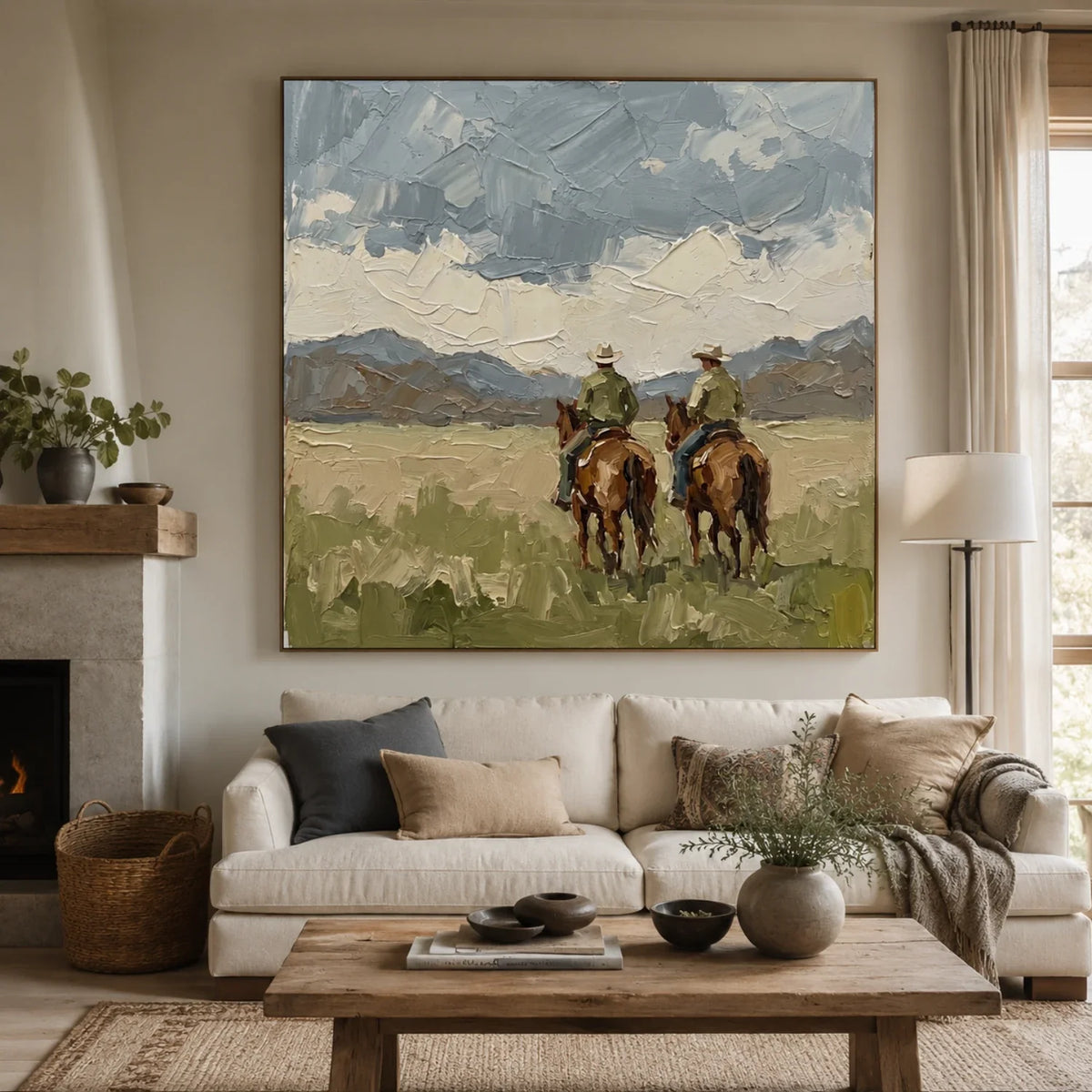 Vintage Americana Art | Beyond the Open Range