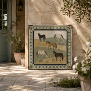 Vintage Americana Art | Prairie Five Horses