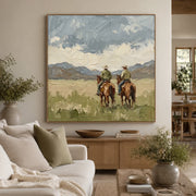 Vintage Americana Art | Beyond the Open Range