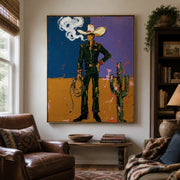 POP Art | Desert Smoke Cowboy