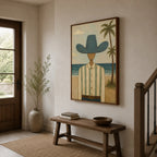 Vintage Americana Art | Coastal Cowboy Reverie
