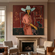 POP Art | Cowgirl & Cats