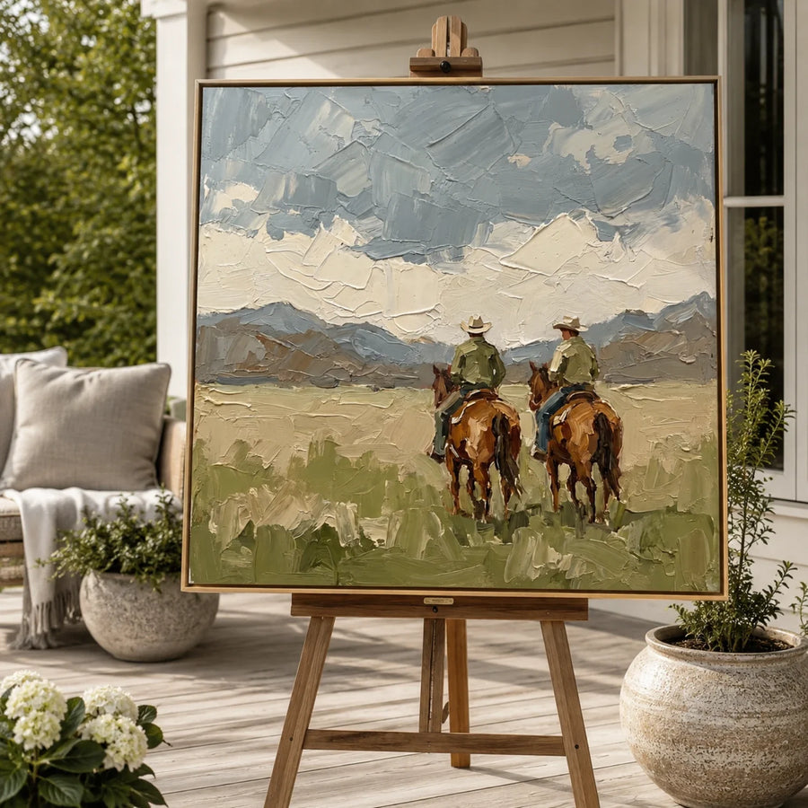 Vintage Americana Art | Beyond the Open Range