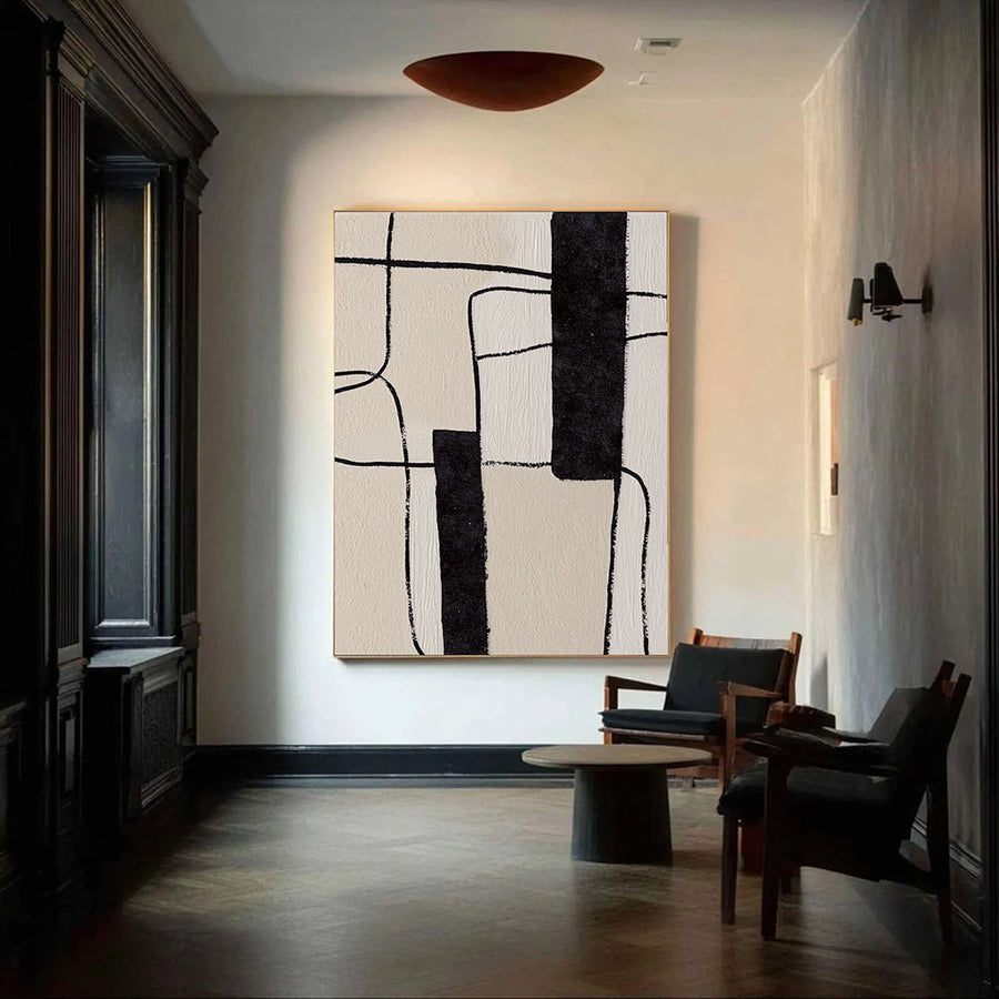 Abstract Art | Minimal Black Grid