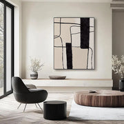 Abstract Art | Minimal Black Grid