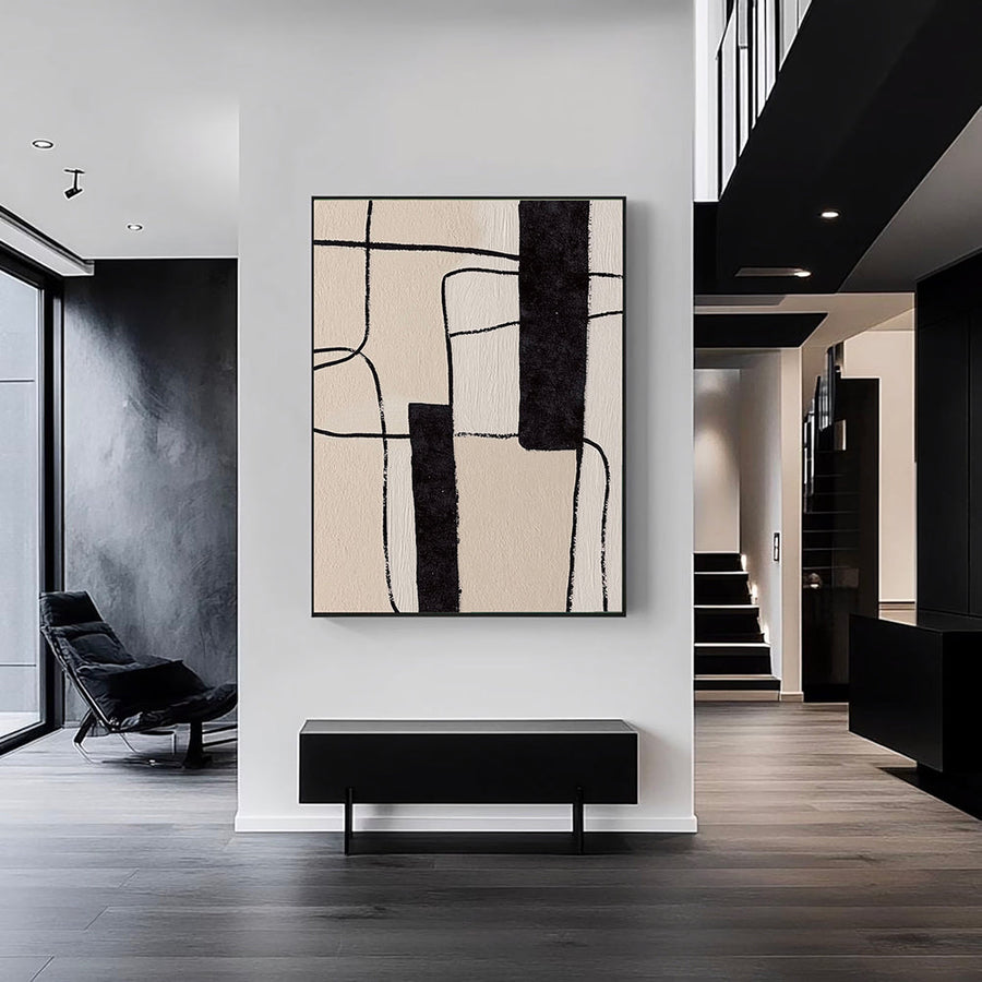Abstract Art | Minimal Black Grid