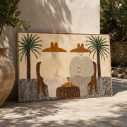 Vintage Americana Art | Palm Wine Companions