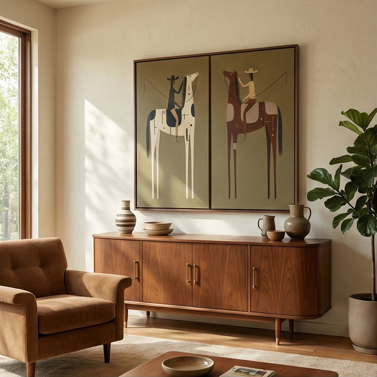 Vintage Americana Art | Pause on Path