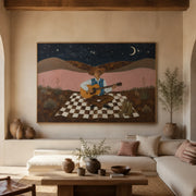 Vintage Americana Art | Songs Beneath the Desert Moon