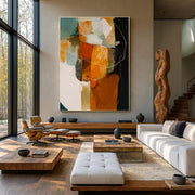 Abstract Art | Warm Terracotta Weave