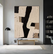 3D-Textured Art | Monochrome Block Strokes