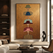 Vintage Americana Art | Vertical Whispers Of Strangers