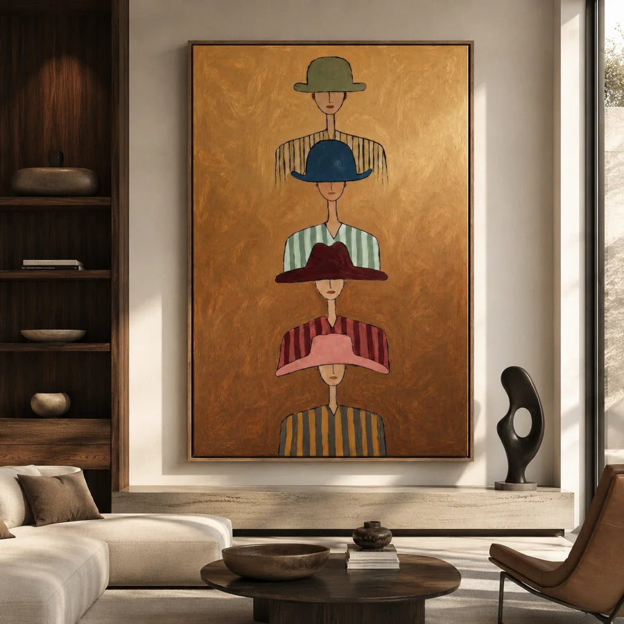 Vintage Americana Art | Vertical Whispers Of Strangers