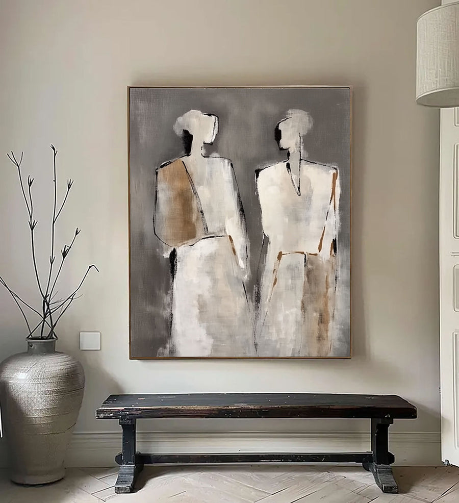 Abstract Art | Neutral Figure Pair