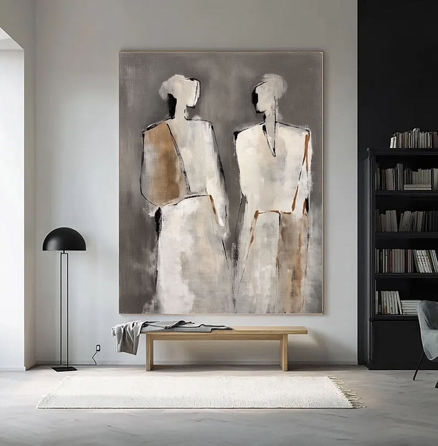 Abstract Art | Neutral Figure Pair