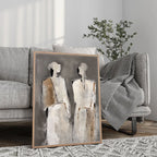 Abstract Art | Neutral Figure Pair