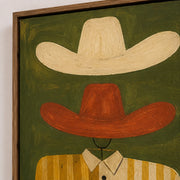 Vintage Americana Art | Dual Cowboy Hats