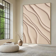 3D-Textured Art | Sand Wave Relief